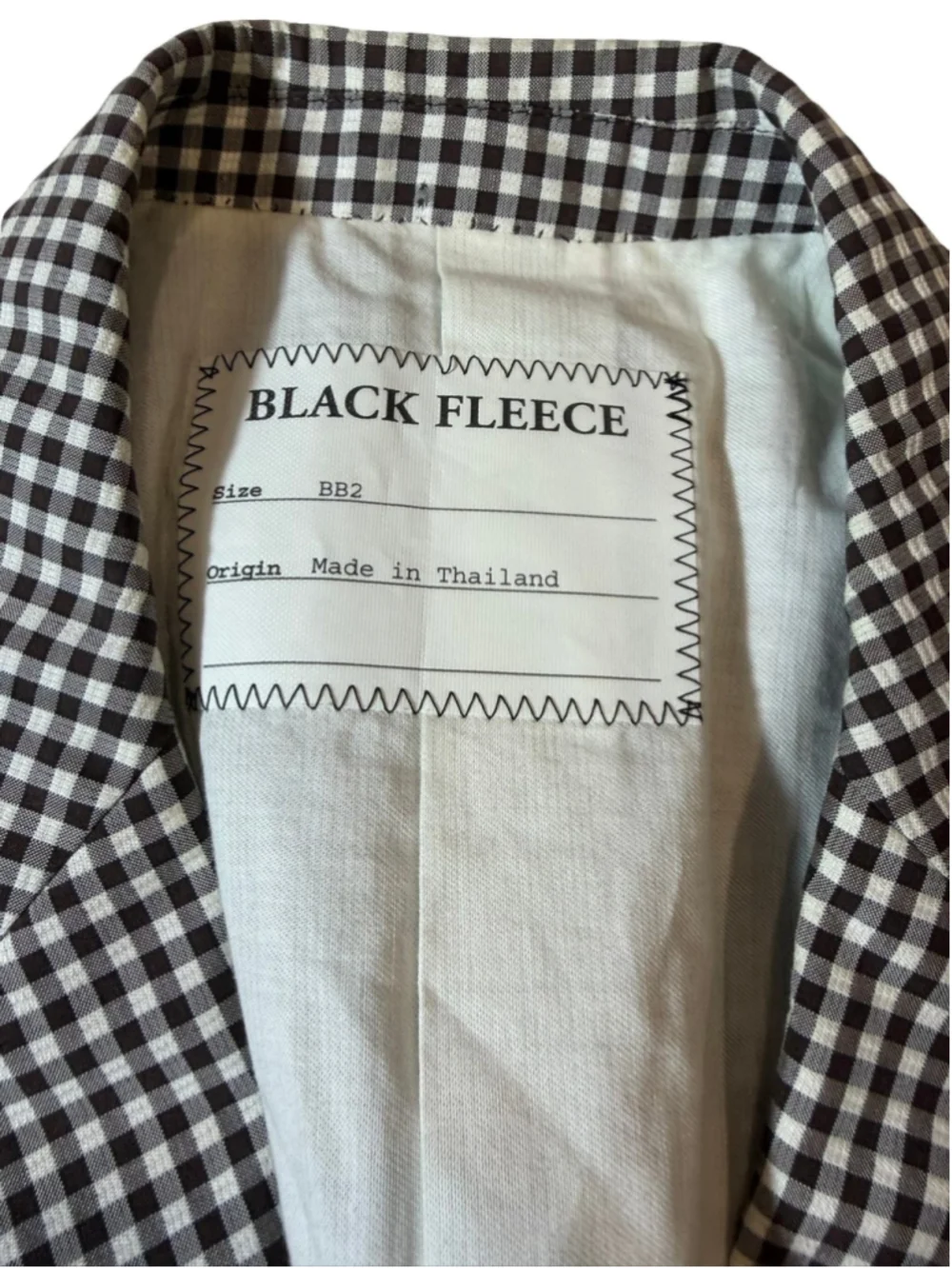 Brooks Brothers Black Fleece Thom Browne Gingham Cotton Silk Blazer BB2